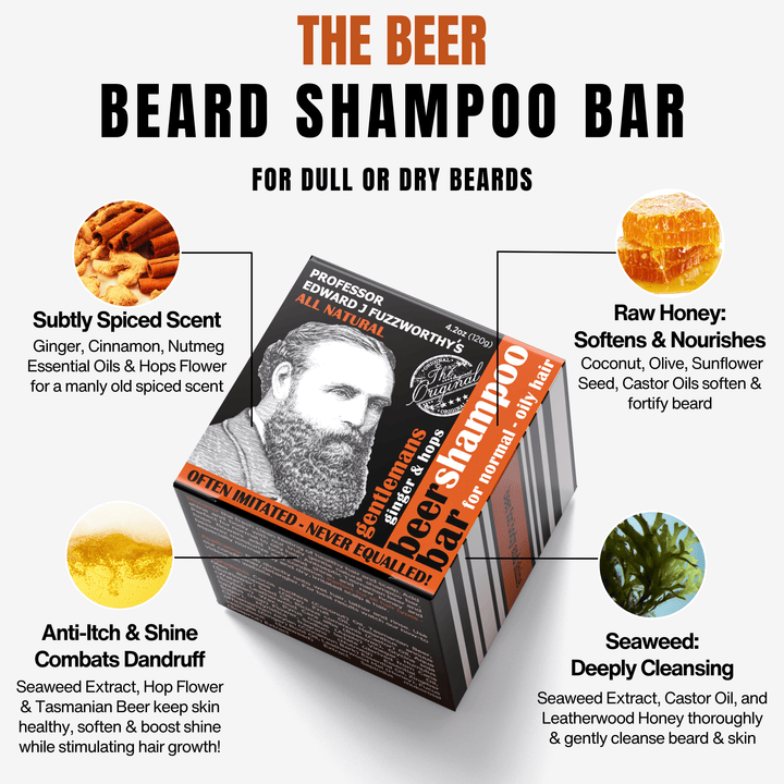 Gentlemans Beer Shampoo Bar Hair Care Professor Fuzzworthy