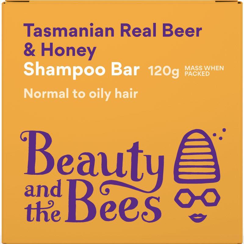 Beauty and the Bees Tasmanian Real Beer & Honey Shampoo Bar (Ginger, cinnamon, nutmeg)