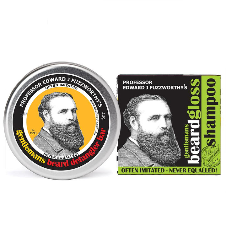Beard Shampoo Bar & Conditioner Bar - Professor Fuzzworthy - Professor Fuzzworthy Beard Care
