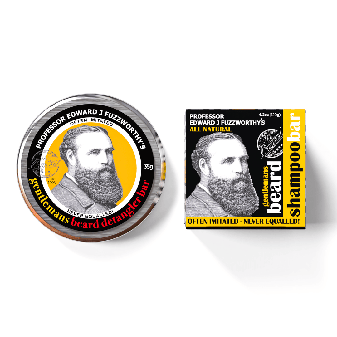 Beard Shampoo Bar & Conditioner Bar Kit - Professor Fuzzworthy - Professor Fuzzworthy Beard Care