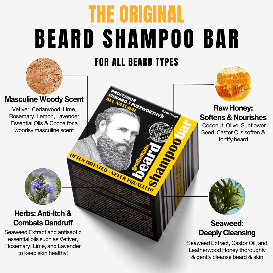 Beard Shampoo Bar Beard Care Professor Fuzzworthy 