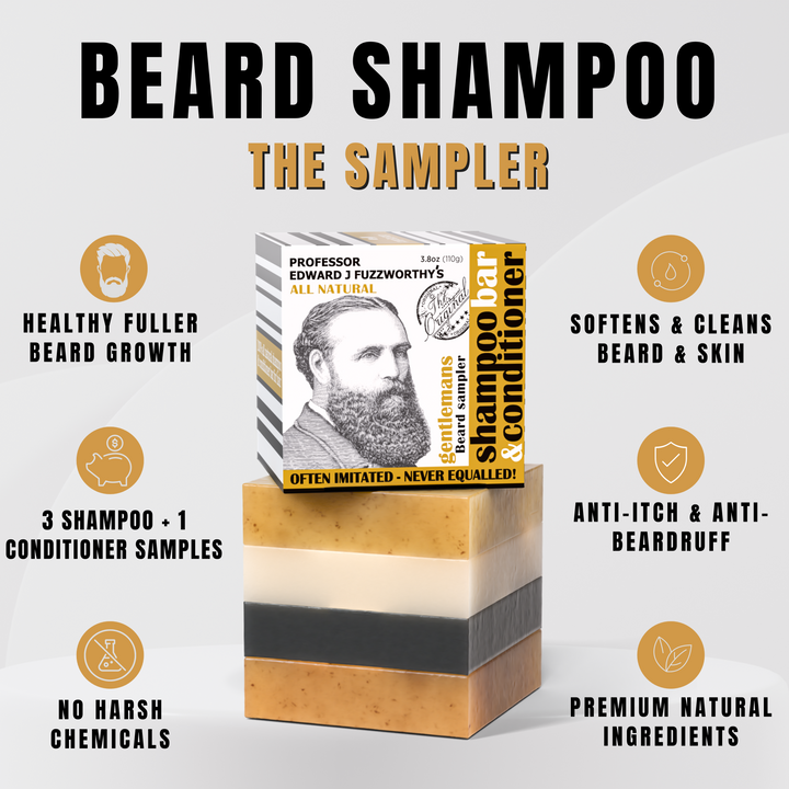 Beard Shampoo & Conditioner Bar Sampler Kit Duo