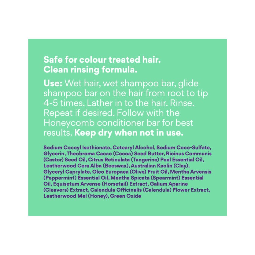 Bee Clean for Oily Hair and Scalp - pH Balanced Shampoo Bar Shampoo Bar Beauty and the Bees 