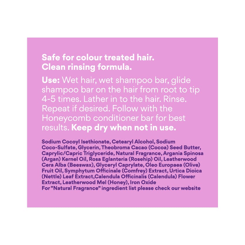Bee Smooth for Dry / Frizzy Hair and Scalp - pH Balanced Shampoo Bar Shampoo Bar Beauty and the Bees 