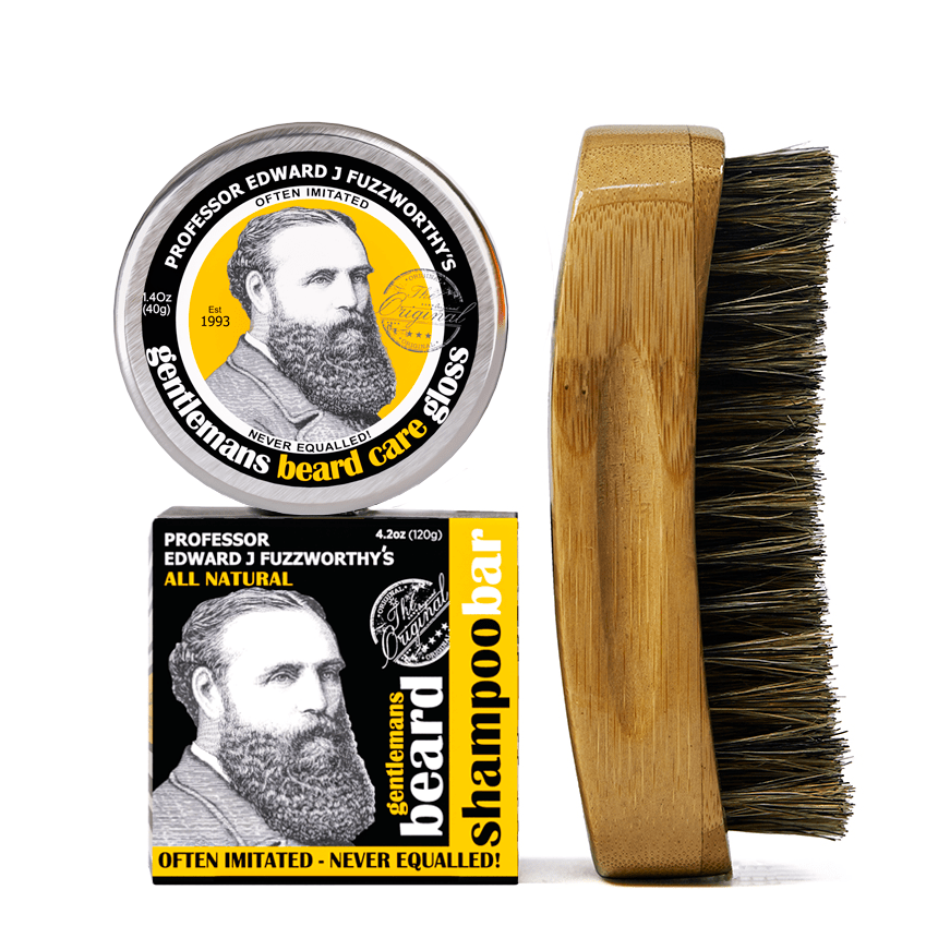 Limited Edition Beard Kit & Beard Brush Beard Care Professor Fuzzworthy Original