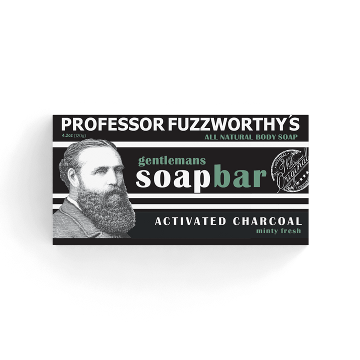 Activated Charcoal Soap Bar - Minty Fresh Soap Professor Fuzzworthy Single 