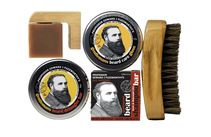 Tame the Mane - Deluxe Beard Kit Beard Care Professor Fuzzworthy Rhassoul 