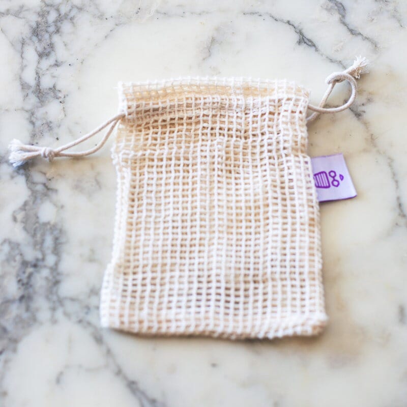 100% Natural Organic Cotton Mesh Soap Saver Bag Beauty and the Bees 