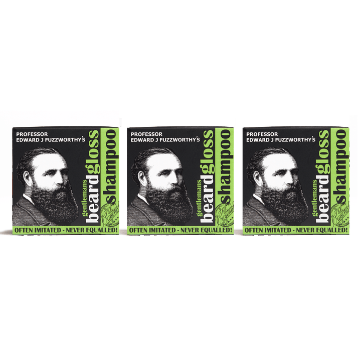 ACV Beard Shampoo Bar Beard Care Professor Fuzzworthy 3 PACK 