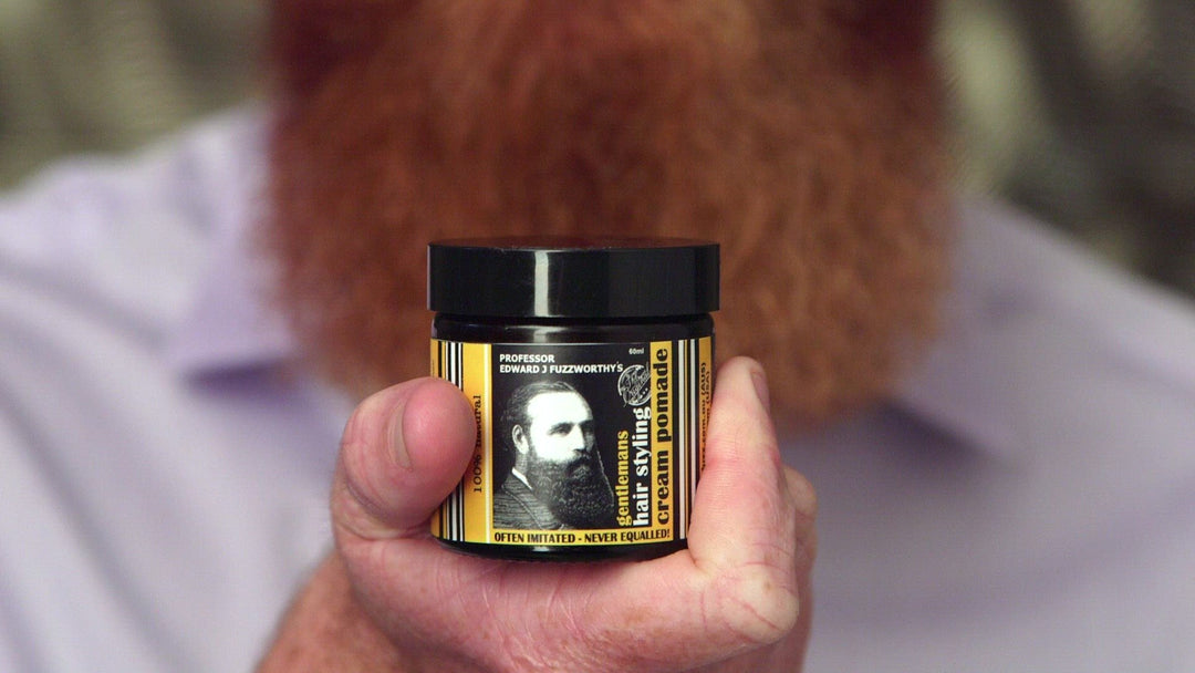 Gentlemans Hair Styling Cream Pomade - Professor Fuzzworthy - Professor Fuzzworthy Beard Care