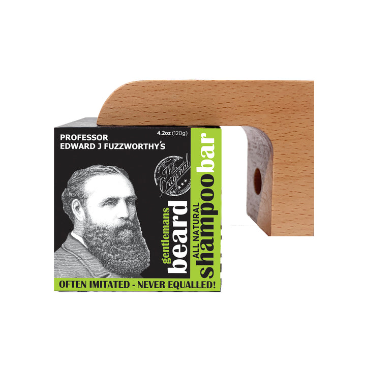 Beard Shampoo Bar & Magnetic Soap Holder Gift Set - Professor Fuzzworthy - Professor Fuzzworthy Beard Care