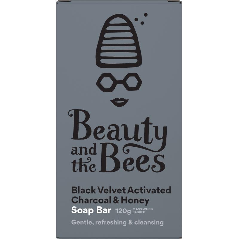 Beauty and the Bees Black Velvet Activated Charcoal & Honey Soap Bar