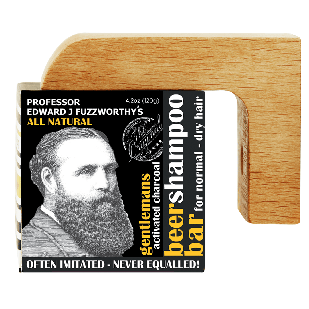 Men's Shampoo Bar & Magnetic Soap Holder Gift Set - Professor Fuzzworthy - Professor Fuzzworthy Beard Care