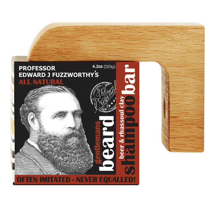 Beard Shampoo Bar & Magnetic Soap Holder Gift Set - Professor Fuzzworthy - Professor Fuzzworthy Beard Care